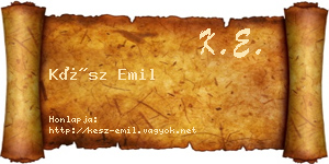 Kész Emil névjegykártya